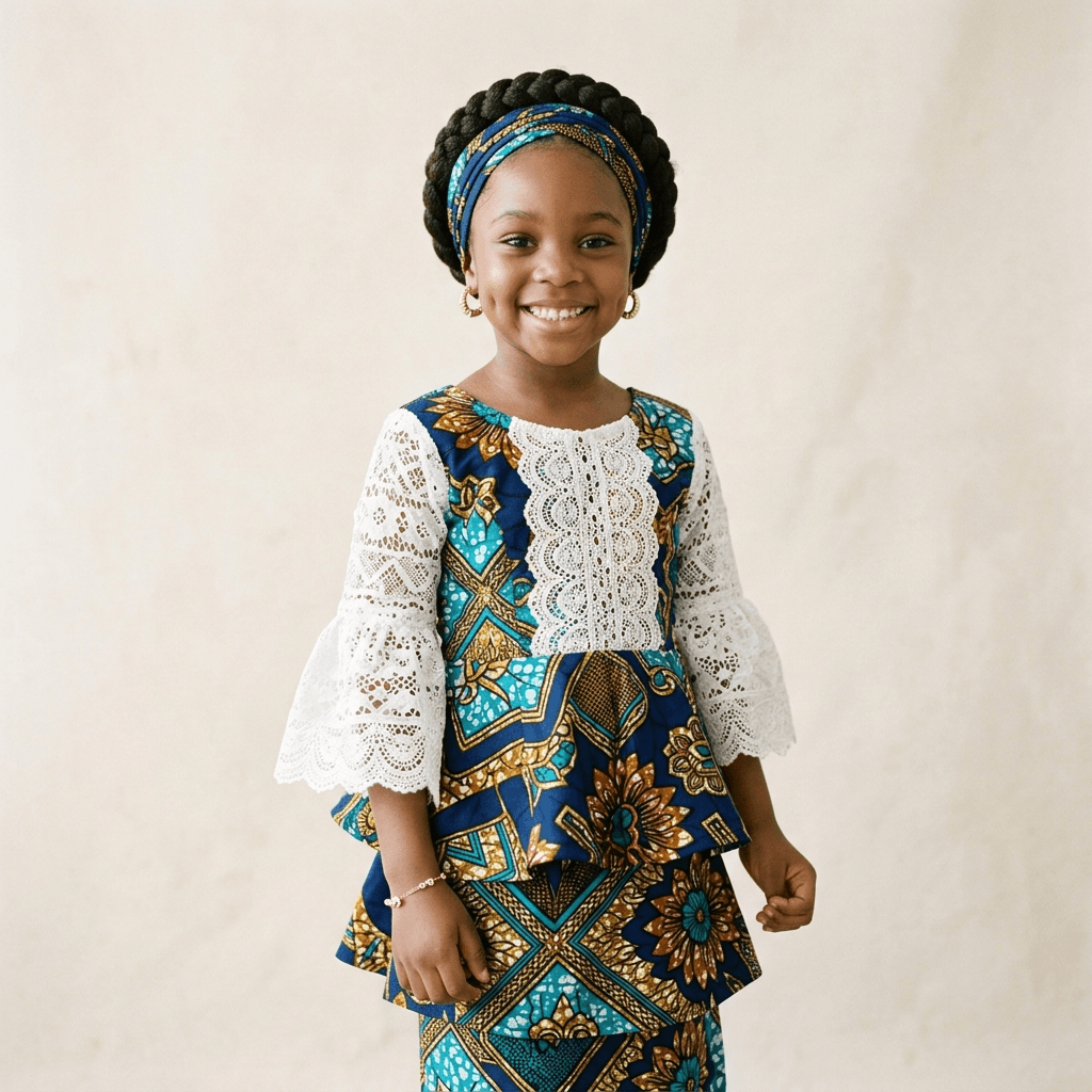 Aso Bloom premium children Ankara fashion